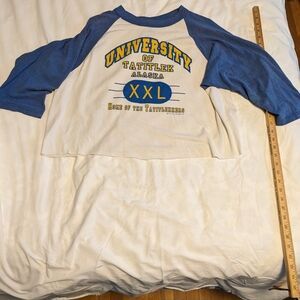 University of Tatitlek Alaska Blue and White Men's Shirt